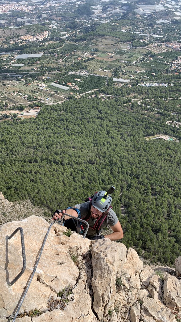 Ferrata Ponoig Polop Alicante by Serranía Aventura