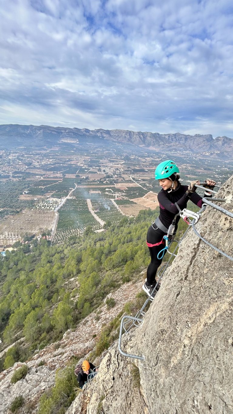 Vía ferrata Falconera Gandía Valencia by Serranía Aventura