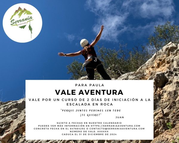 Vale regalo curso de escalada by Serranía Aventura