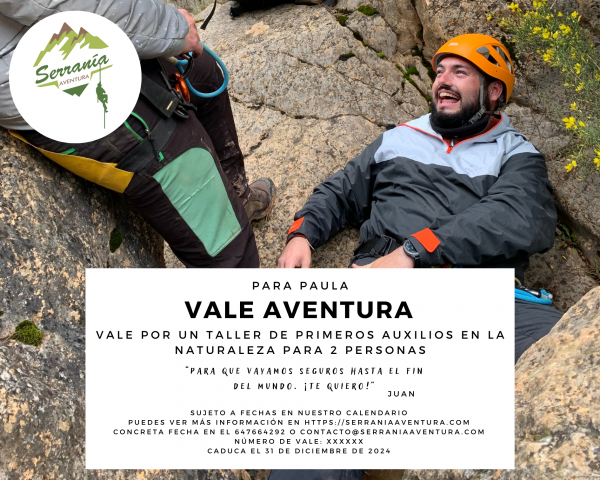 Taller de primeros auxilios en la naturaleza (regalo)