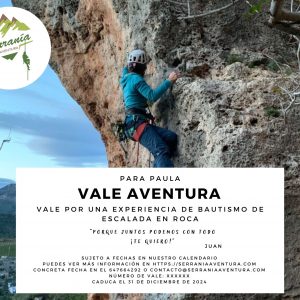 Bautismo escalada Villamarchante (regalo)