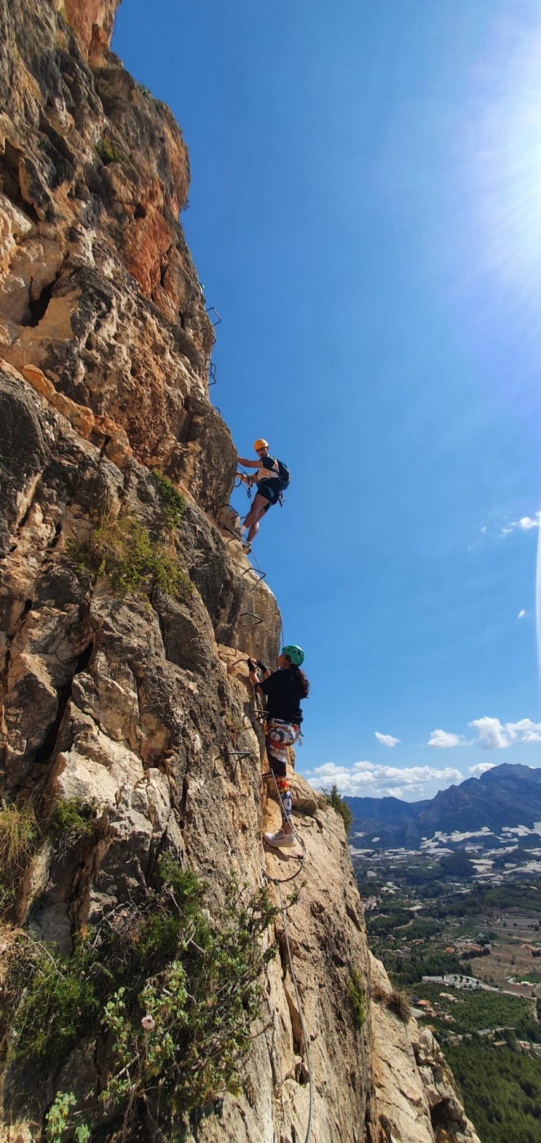 Vía ferrata del Ponoig Polop de la Marina Alicante by Serranía Aventura