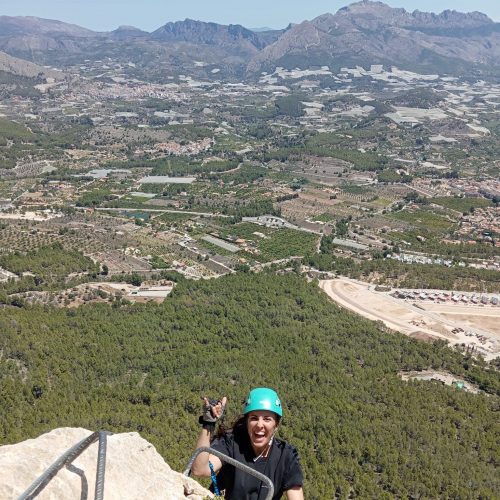 Vía ferrata del Ponoig Polop de la Marina Alicante by Serranía Aventura