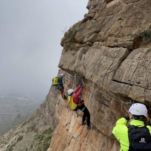 Vía ferrata Sants de la Pedra Vall D'Uixó by Serranía Aventura