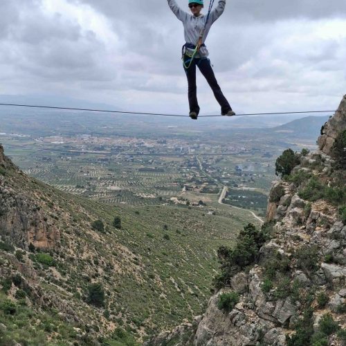 Vía Ferrata Sierra Oliva Caudete Albacete by Serranía Aventura
