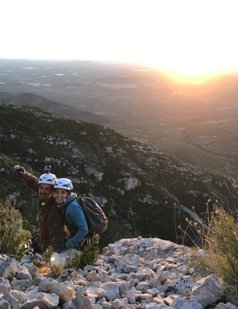 Ferrata Ulldecona Tarragona Jonathan Sonia by Serranía Aventura