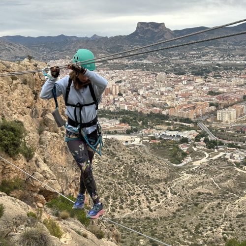 Vía ferrata del Bolón Elda Alicante by Serranía Aventura