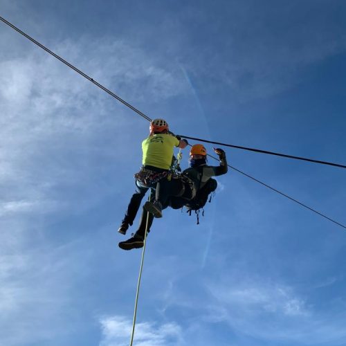 Vía ferrata Roca Figueral Serra Engarcerán by Serranía Aventura