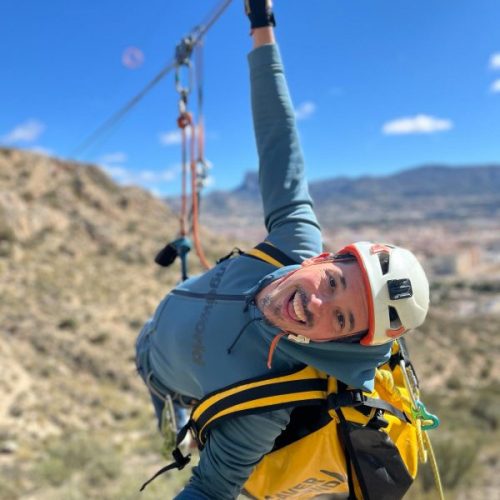 Jonathan Vía ferrata del Bolón Elda Alicante by Serranía Aventura