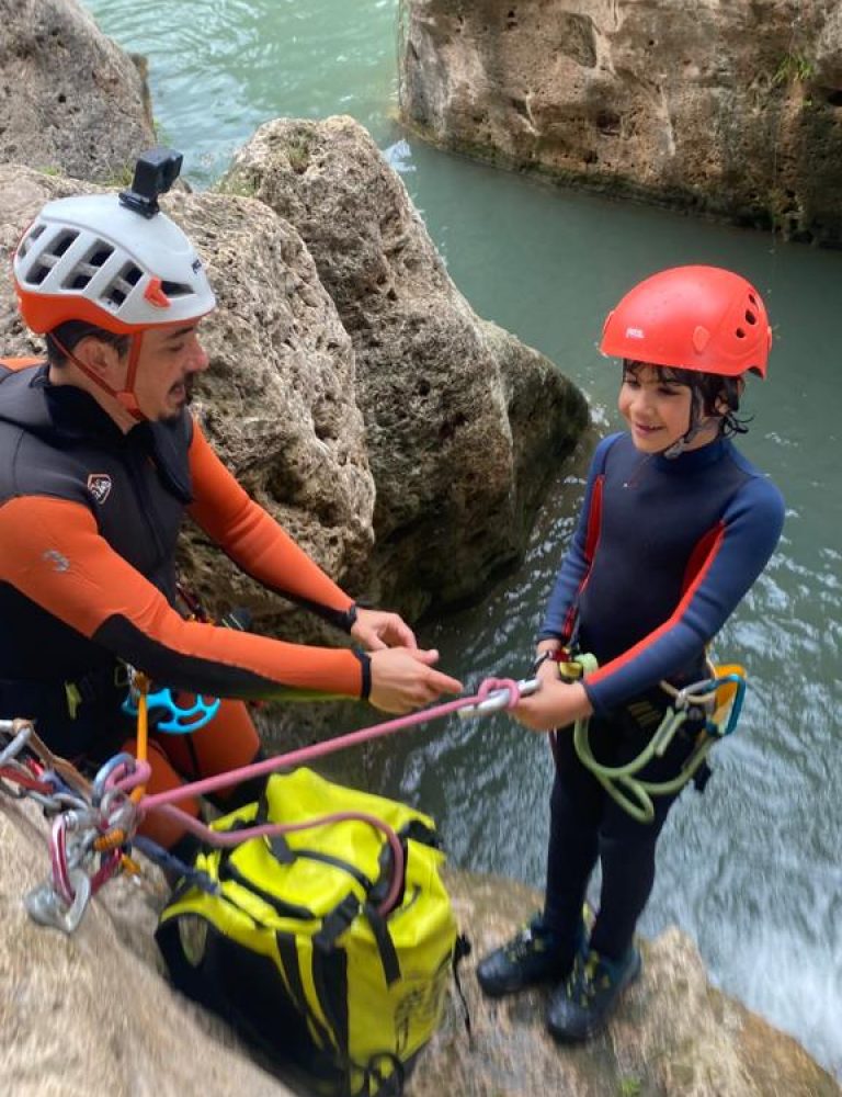 Barranquismo Gorgo Niños Jonathan