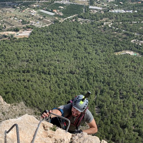 Ferrata Ponoig Polop Alicante by Serranía Aventura
