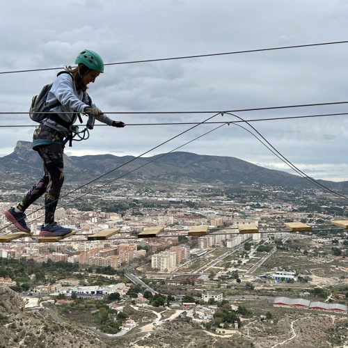 Vía ferrata del Bolón Elda Alicante by Serranía Aventura