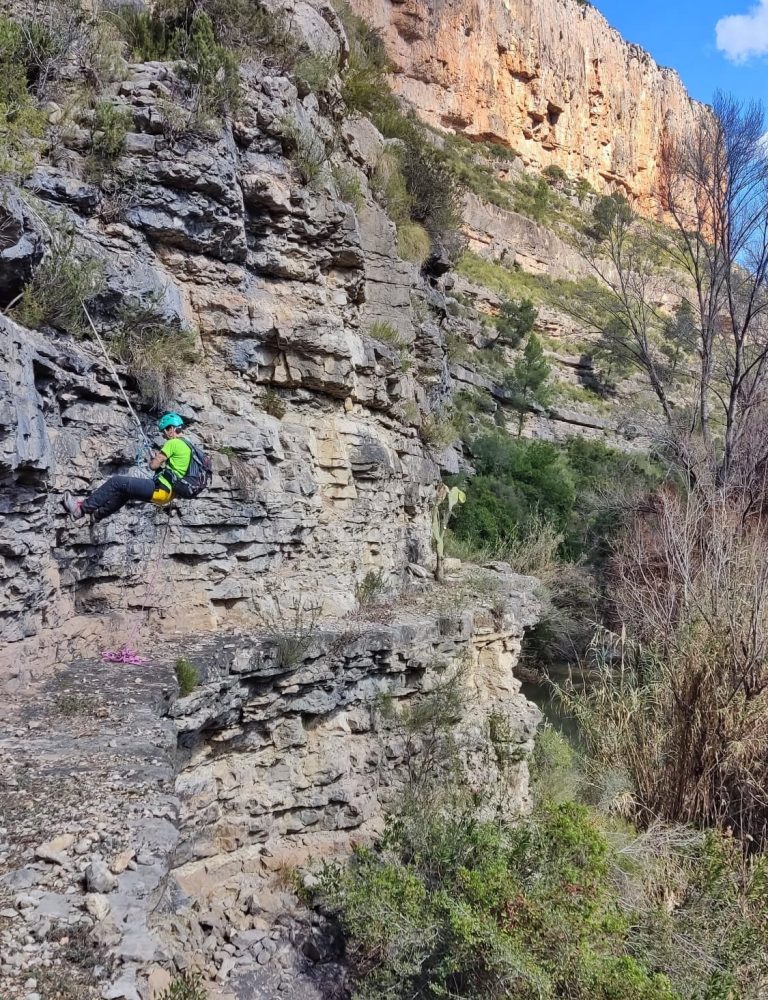 Barranco del Tesoro, Chulilla, Barranquismo seco