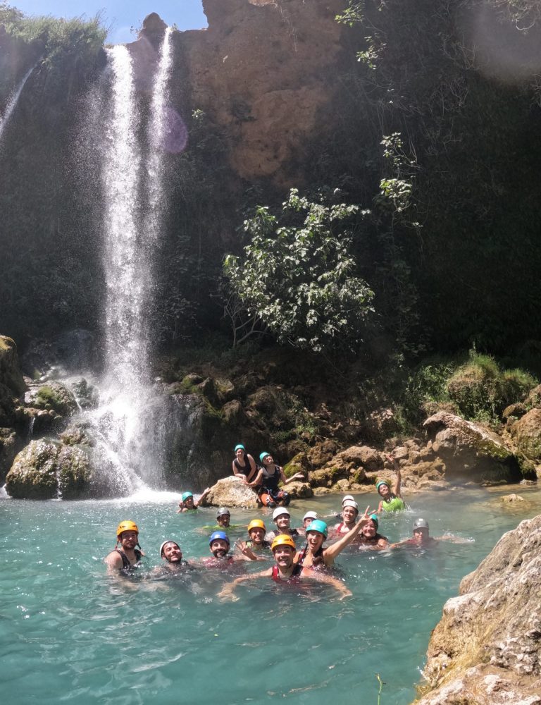 Barranquismo Gorgo de la Escalera Anna Valencia by Serranía Aventura