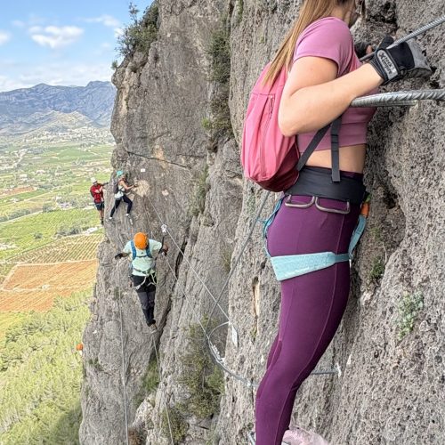 Vía ferrata Falconera Gandía Valencia by Serranía Aventura
