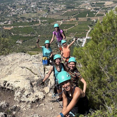 Vía ferrata Falconera Gandía Valencia by Serranía Aventura