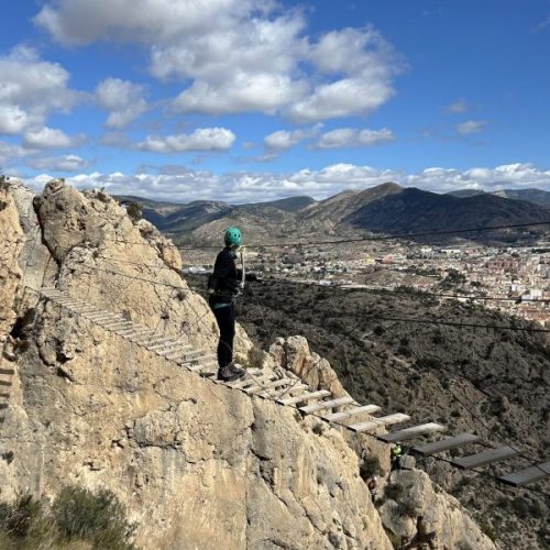 Vía ferrata del Bolón Elda Alicante by Serranía Aventura