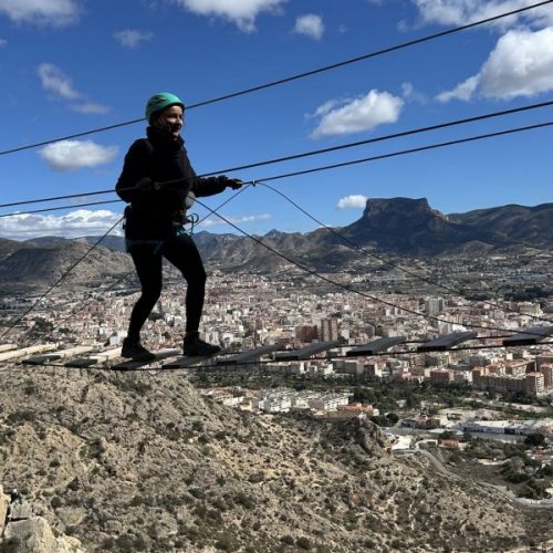 Vía ferrata del Bolón Elda Alicante by Serranía Aventura