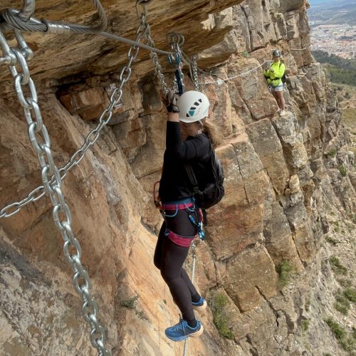 Vía ferrata Sants de la Pedra Vall d'Uixó Castellón by Serranía Aventura