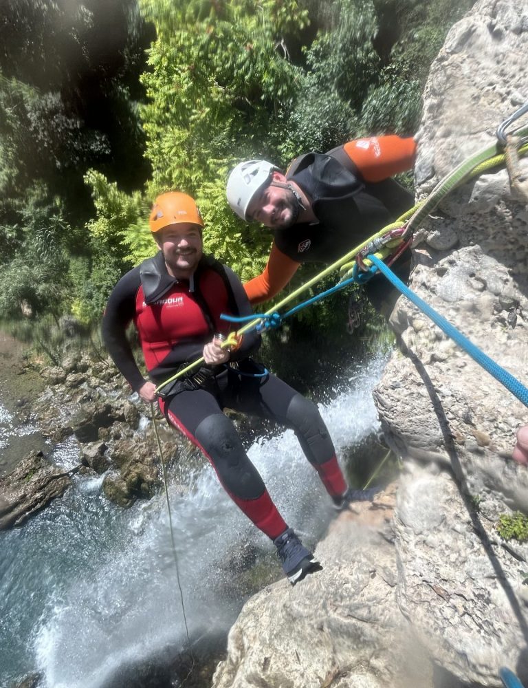 Serranía Aventura Barranquismo Gorgo de la Escalera Anna
