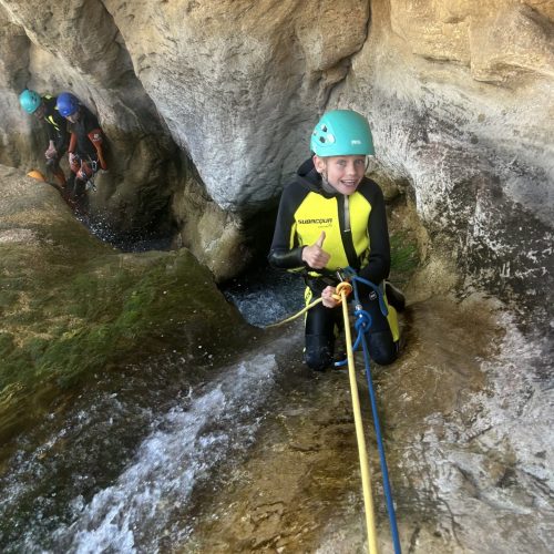 Barranquismo barranco Juanes Cueva del Turche Buñol Valencia by Serranía Aventura