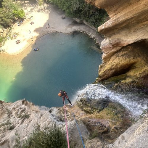 Barranquismo barranco Juanes Cueva del Turche Buñol Valencia by Serranía Aventura