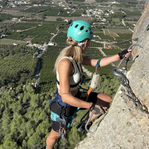 Vía ferrata Falconera Gandía Valencia by Serranía Aventura