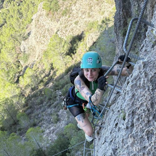 Vía ferrata Falconera Gandía Valencia by Serranía Aventura