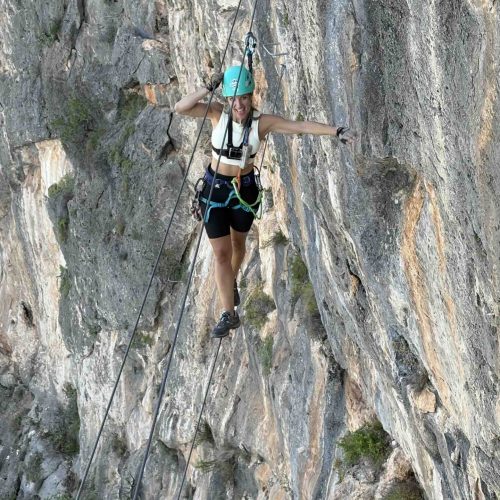 Vía ferrata Falconera Gandía Valencia by Serranía Aventura