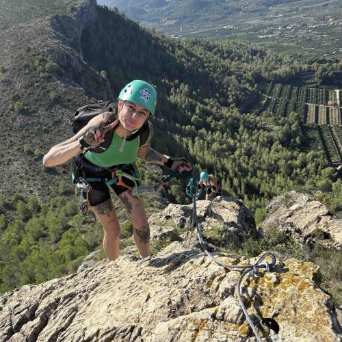 Vía ferrata Falconera Gandía Valencia by Serranía Aventura