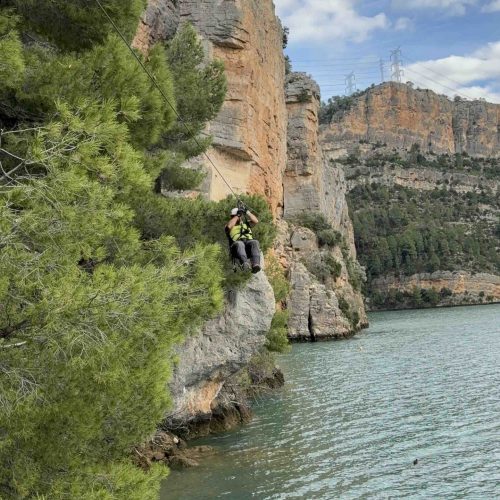 Vía ferrata del Monje K3 Cortes de Pallás Valencia by Serranía Aventura