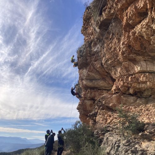 Vía ferrata Peña Roya Losa del Obispo by Serranía Aventura