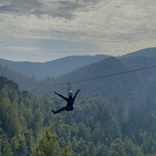 Tirolina vía ferrata Falconera Gandía Valencia by Serranía Aventura