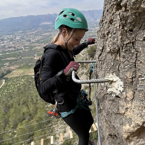 Ferrata Falconera Gandía Valencia by Serranía Aventura