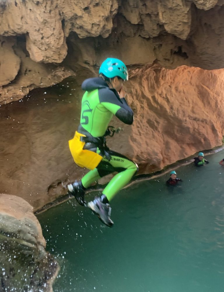 Bercolón, barranquismo acuático, Tuéjar, sonia