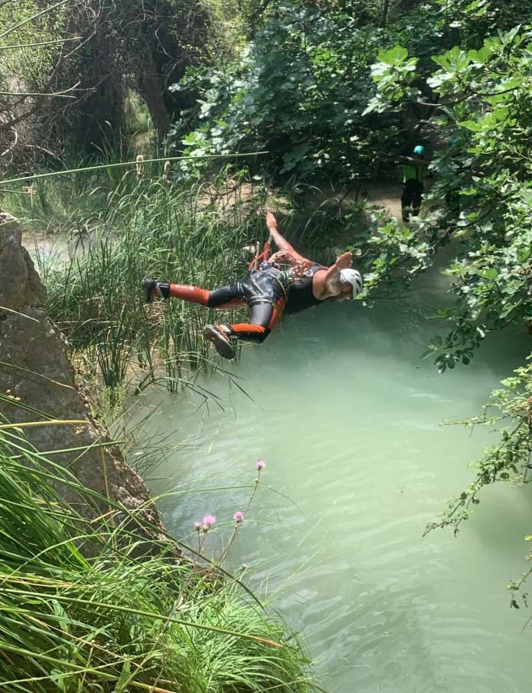 Bercolón, barranquismo acuático, Tuéjar, Borja