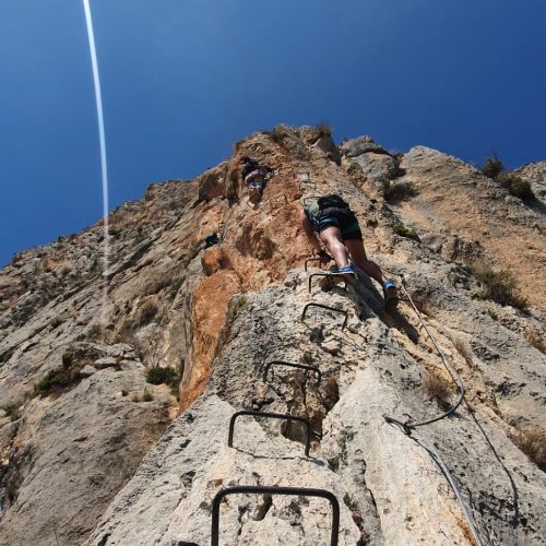 Vía ferrata del Ponoig Polop de la Marina Alicante by Serranía Aventura