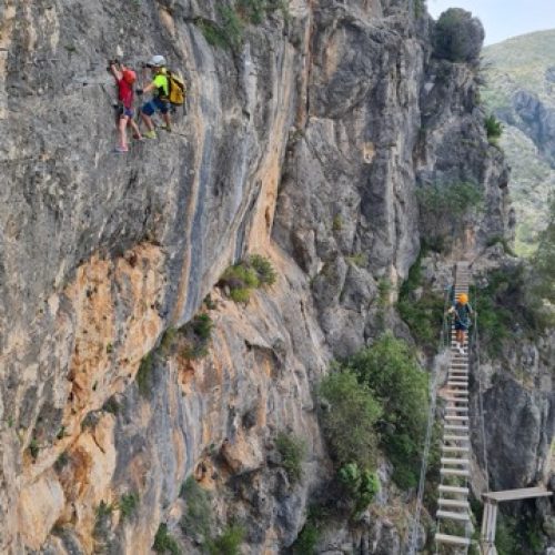 Vía ferrata Falconera Gandía Valencia by Serranía Aventura